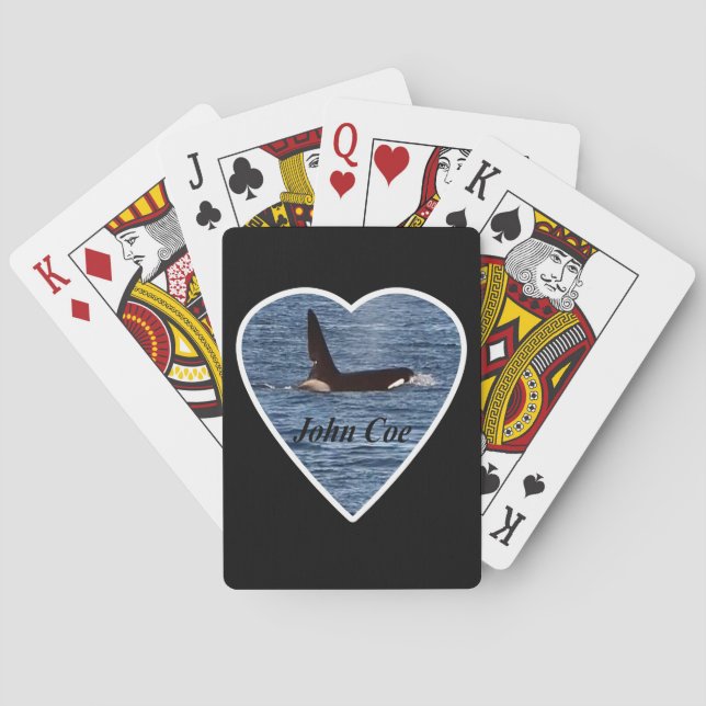 John Coe Orca Killer Whale  Playing Cards (Back)