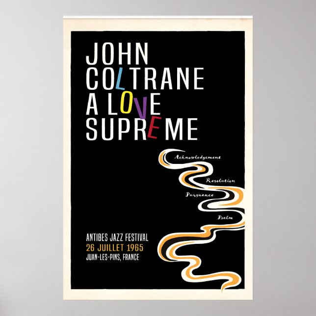 John Coltrane, A Love Supreme , Original Print (Front)