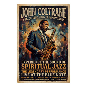 John Coltrane – Jazz Legend Poster