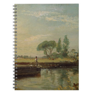 John Constable A Barge below Flatford Lock, c.18 Notebook