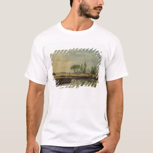 John Constable | A Barge below Flatford Lock, c.18 T-Shirt (Front)