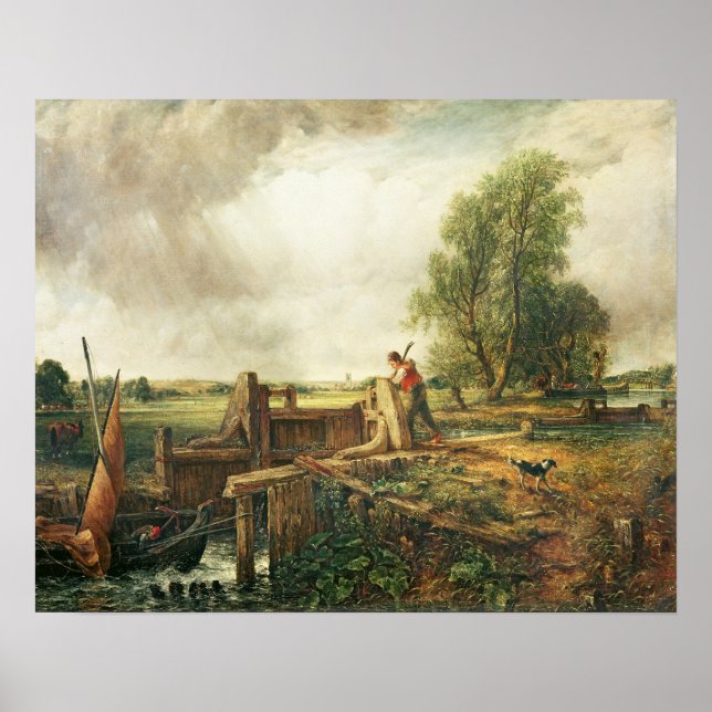 John Constable | A Boat Passing a Lock Poster (Front)