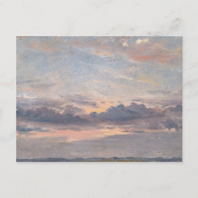 John Constable - A Cloud Study, Sunset Postcard (Front)