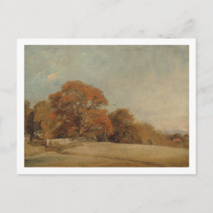 John Constable An Autumnal Landscape at East Ber Postcard