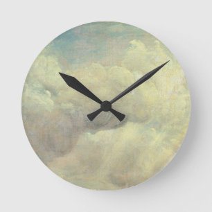 John Constable Cloud Study, c.1821 (oil on canva Round Clock