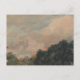 John Constable - Cloud Study with Trees Postcard