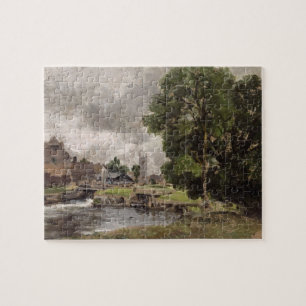 John Constable Dedham Lock and Mill Jigsaw Puzzle