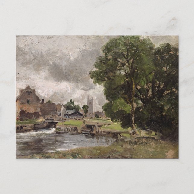 John Constable | Dedham Lock and Mill Postcard (Front)