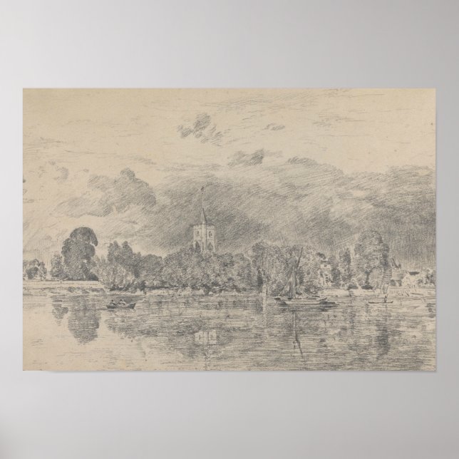 John Constable - Fulham Church Poster (Front)