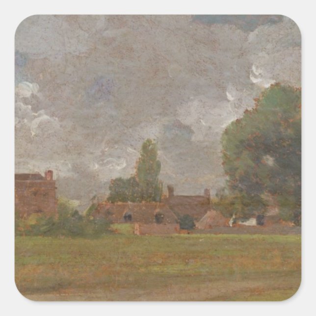 John Constable | Golding Constable's House, East B Square Sticker (Front)