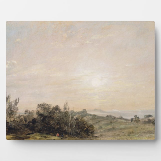 John Constable | Hampstead Heath, looking towards  Plaque (Front)