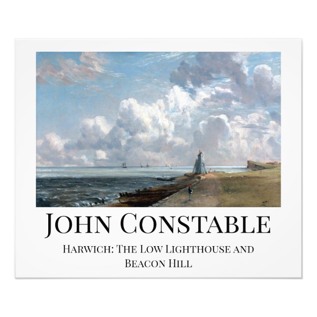 John Constable Harwich The Low Lighthouse Poster (Front)