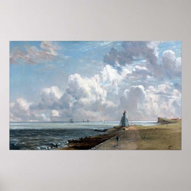John Constable Harwich The Low Lighthouse Poster (Front)