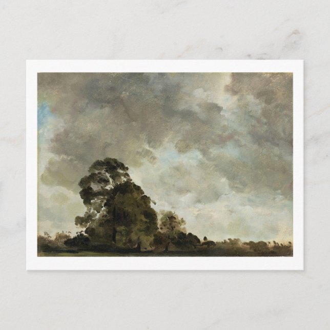 John Constable | Landscape at Hampstead, Tree and  Postcard (Front)