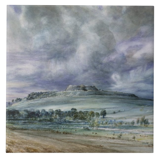 John Constable | Old Sarum Ceramic Tile (Front)