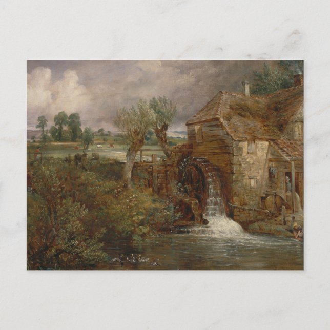 John Constable - Parham Mill, Gillingham Postcard (Front)