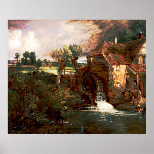 John Constable - Parham Mill (Modified) Poster