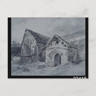 John Constable   Porch and Transept of a Church, c Postcard
