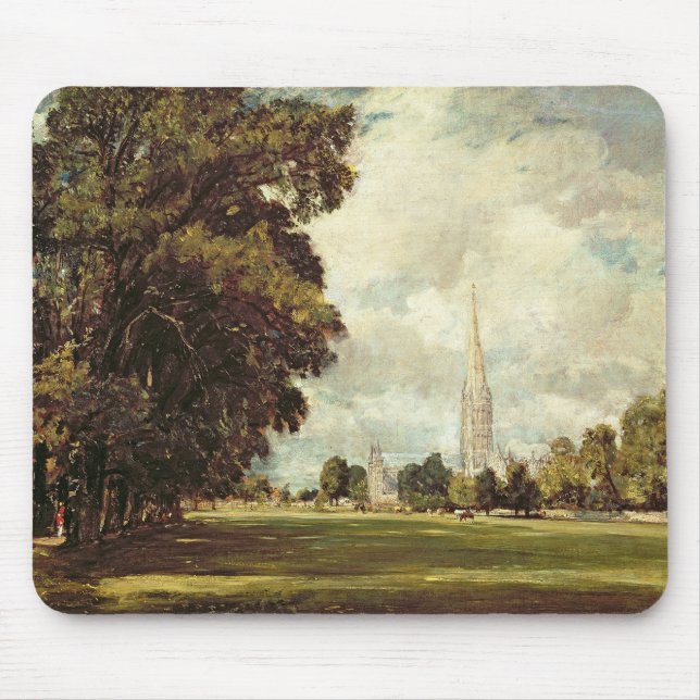 John Constable | Salisbury Cathedral from Lower Ma Mouse Pad (Front)