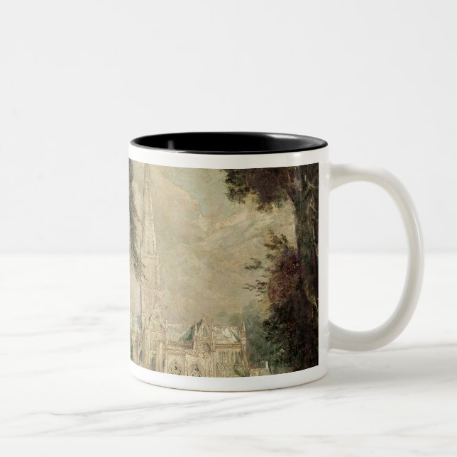 John Constable | Salisbury Cathedral from the Bish Two-Tone Coffee Mug (Right)