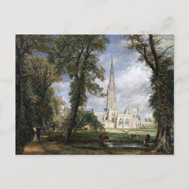 John Constable Salisbury Cathedral from the Bishop Postcard (Front)