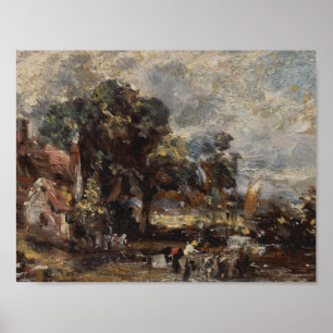 John Constable - Sketch for The Haywain Poster