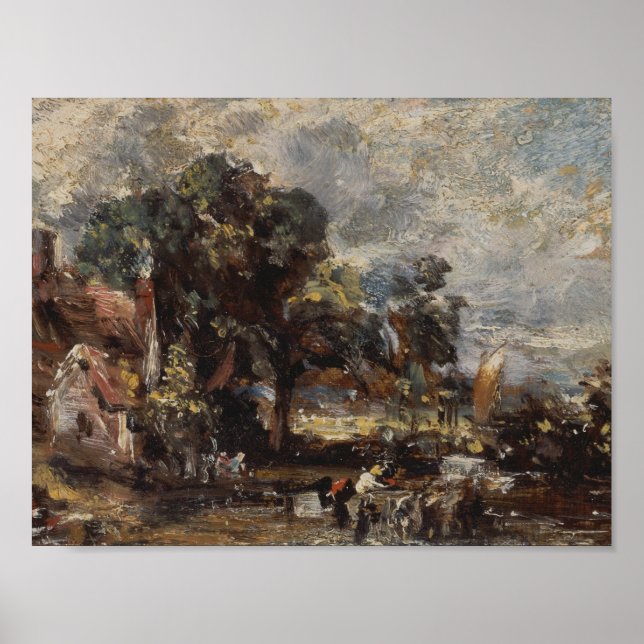 John Constable - Sketch for The Haywain Poster (Front)