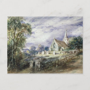 John Constable   Stoke Poges Church Postcard