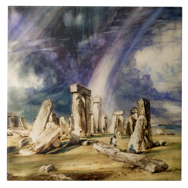 John Constable - Stonehenge Ceramic Tile (Front)