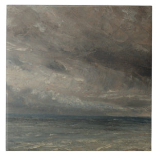 John Constable - Stormy Sea, Brighton Tile
