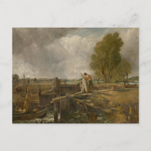 John Constable - Study of a Boat Passing a Lock Postcard