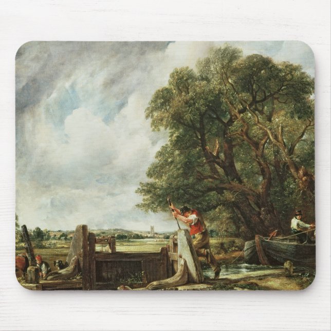 John Constable | The Lock, 1824 Mouse Pad (Front)