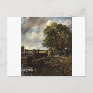 John Constable - The Lock - Countryside Landscape Postcard