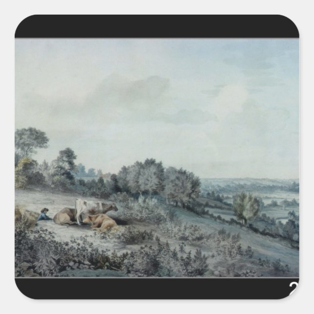 John Constable | The Valley of the Stour Square Sticker (Front)
