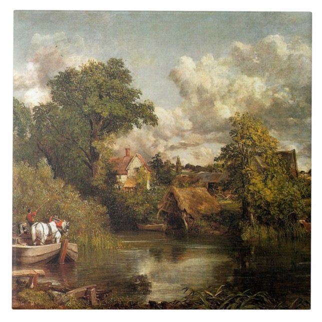 John Constable - The White Horse, Ceramic Tile (Front)