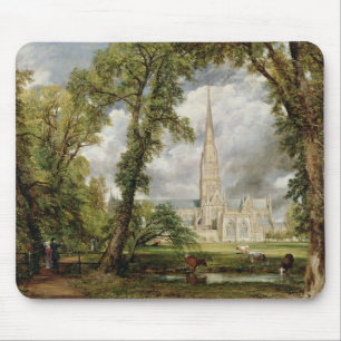 John Constable   View of Salisbury Cathedral from  Mouse Pad