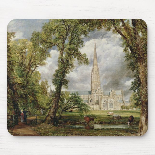 John Constable | View of Salisbury Cathedral from  Mouse Pad (Front)