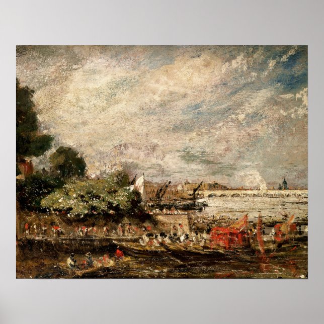 John Constable | Waterloo Bridge from above Whiteh Poster (Front)