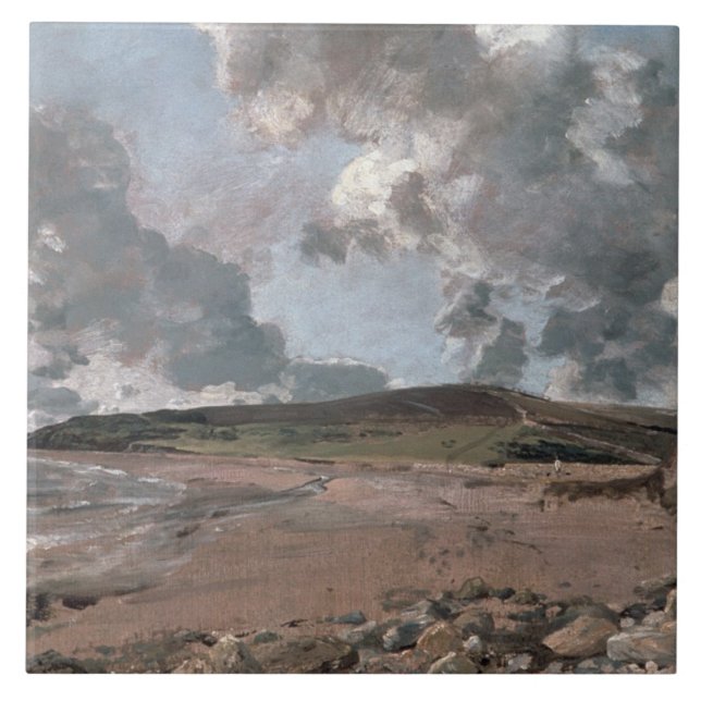 John Constable | Weymouth Bay with Jordan Hill, c. Ceramic Tile (Front)