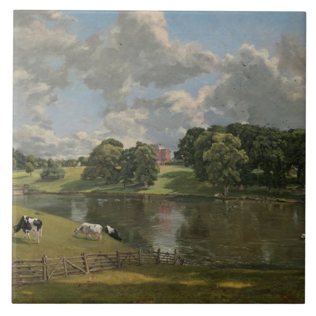 John Constable - Wivenhoe Park, Essex Ceramic Tile (Front)