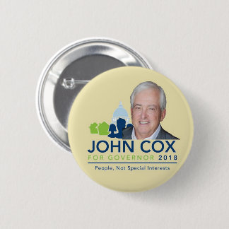 John COX Governor 2018 6 Cm Round Badge