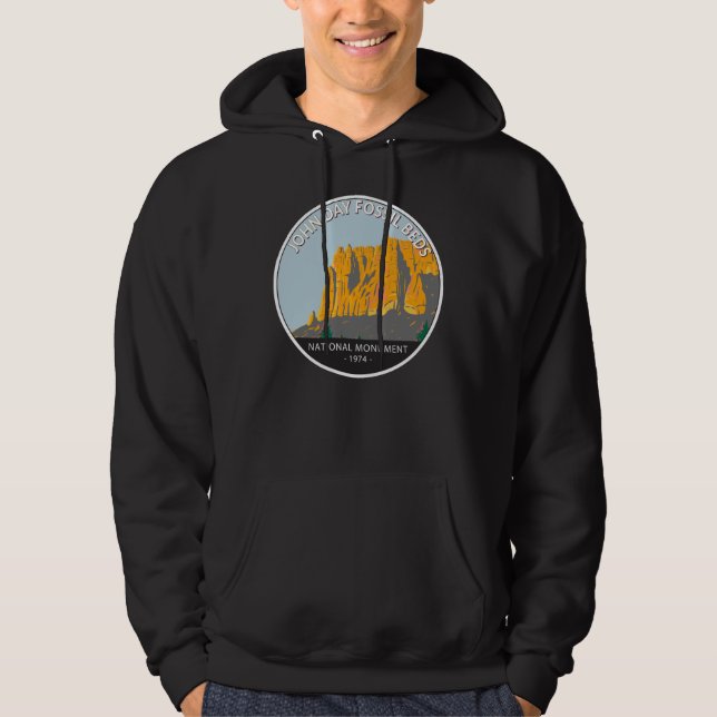 John Day Fossil Beds National Monument Oregon  Hoodie (Front)