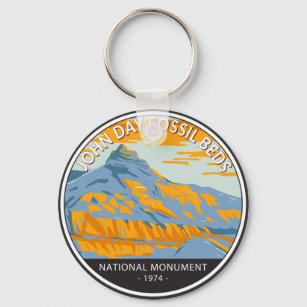 John Day Fossil Beds National Monument Oregon Key Ring