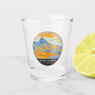 John Day Fossil Beds National Monument Oregon  Shot Glass