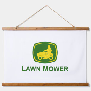 John Deere Lawn Mower Hanging Tapestry