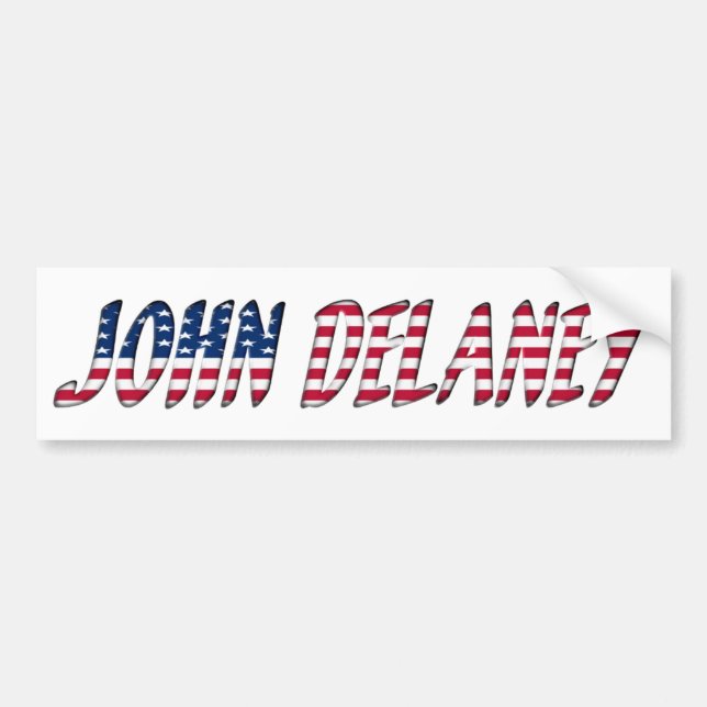 John Delaney Democrat Presidential Candidate 2020 Bumper Sticker (Front)