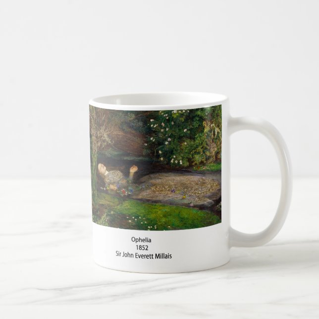 John Everett Millais , Ophelia Coffee Mug (Right)