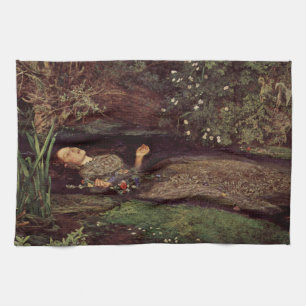 John Everett Millais Ophelia Kitchen Towel