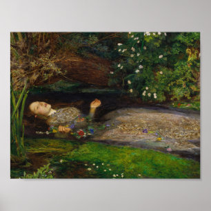 John Everett Millais - Ophelia Poster