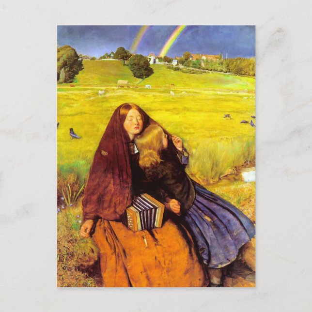John Everett Millais- The Blind Girl Postcard (Front)